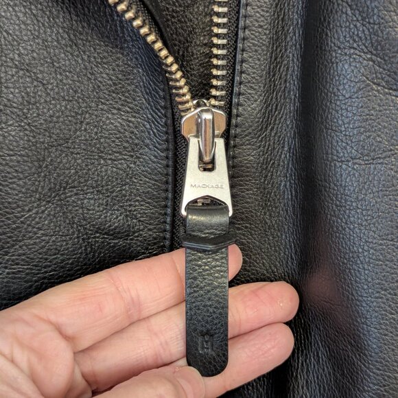 Mackage Xenia Cropped Leather Jacket (XL) - Picture 11 of 16